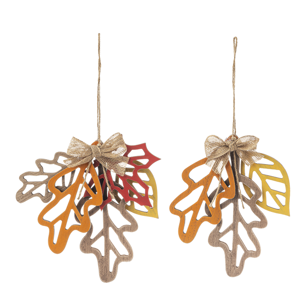 Laser Leaves Hanging Ornaments