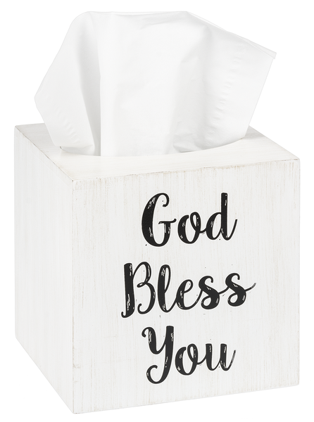 God Bless You Tissue Box