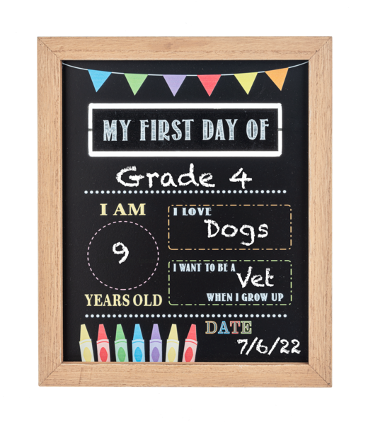 My First/Last Day Chalkboard Sign