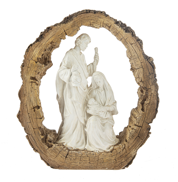 Log Nativity Figurine