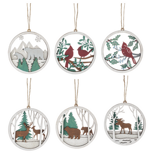 Nature's Noel Laser Cut Ornaments