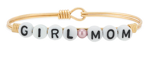 Luca + Danni Girl Mom Letter Bead Bangle Bracelet