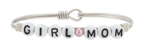 Luca + Danni Girl Mom Letter Bead Bangle Bracelet