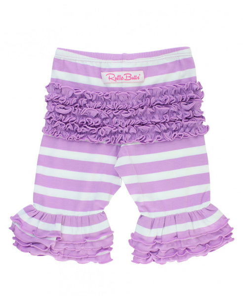 Lilac Stripe Bermuda Shorts