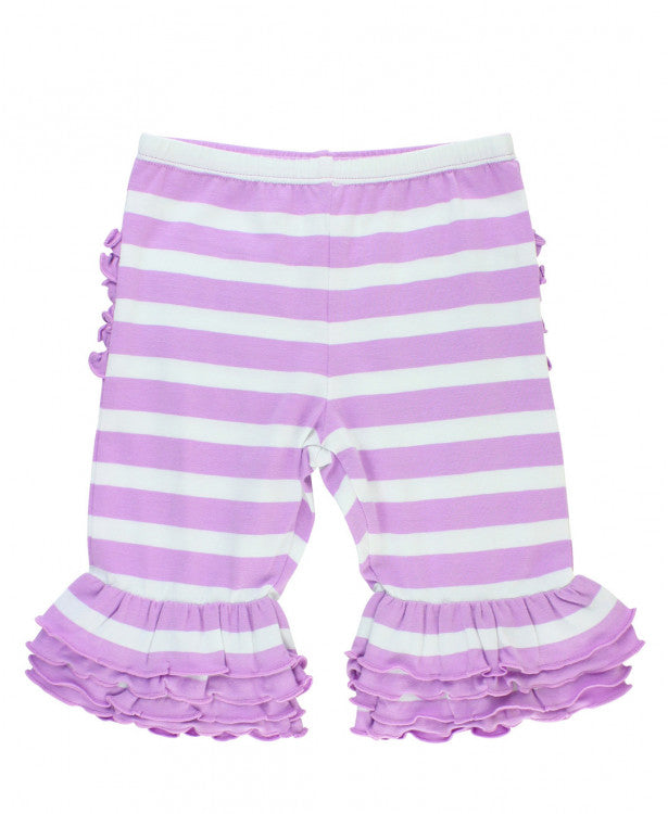 Lilac Stripe Bermuda Shorts