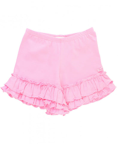 Pink Flowy Ruffle Shorts