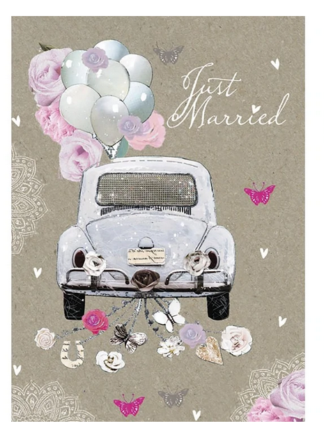 Just Married Wedding Card