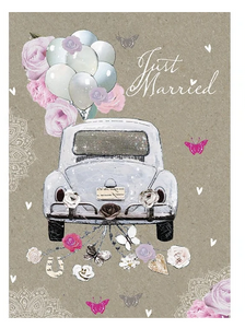 Just Married Wedding Card