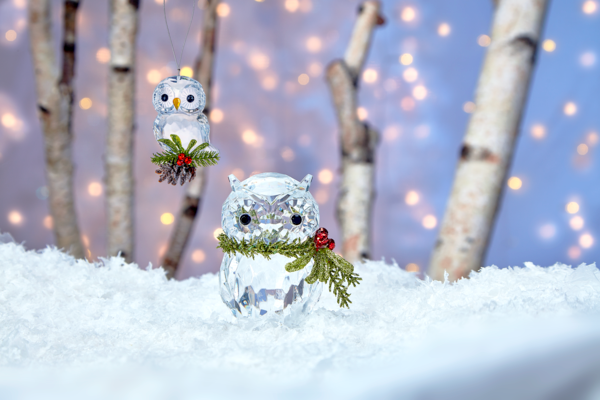 Teeny Owl Pinecone Ornament