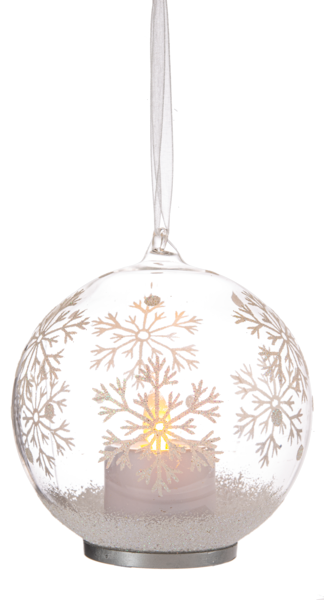 LED Snowflake Ornaments