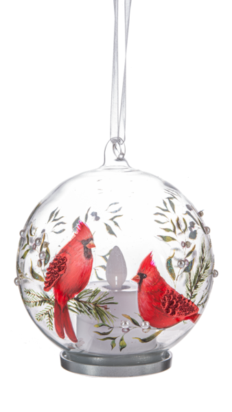 LED Cardinal Ornaments