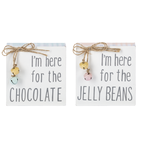 Candy Message Blocks - Jelly Beans & Chocolate