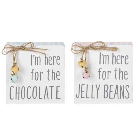 Candy Message Blocks - Jelly Beans & Chocolate