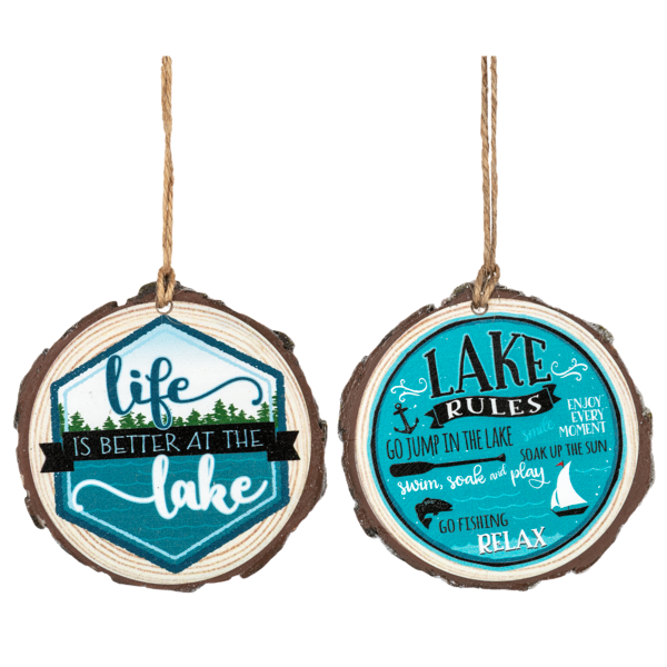 Lake Ornaments - Life Is Better At The Lake & Lake Rules