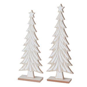 Carved White Tree Set