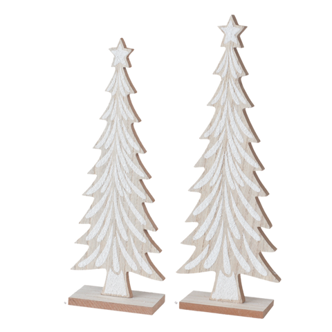 Carved White Tree Set