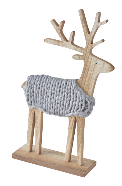 Deer w/Knit Sweater Figurine Set
