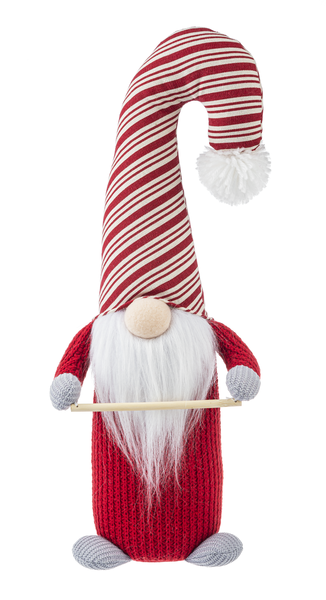 Gnome Candy Cane Holder Figurine