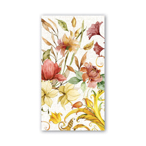 Fall Leaves & Flowers Hostess Napkin