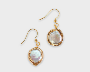 Seaside Earrings-Pearl Drop