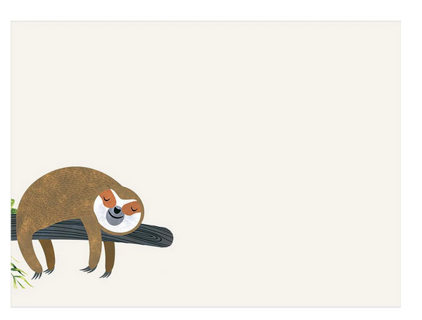 Sloth Slow Lane Get Well Card