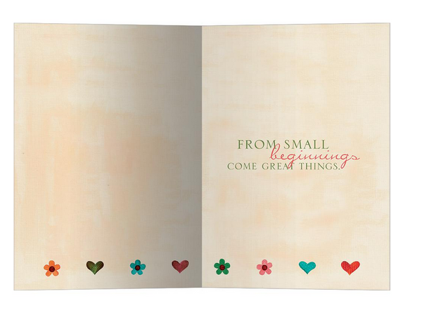 Small Beginnings New Baby Card