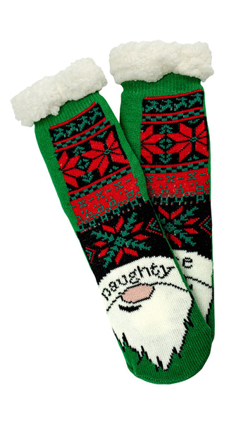 Two Left Feet Holiday Boot Slipper Socks